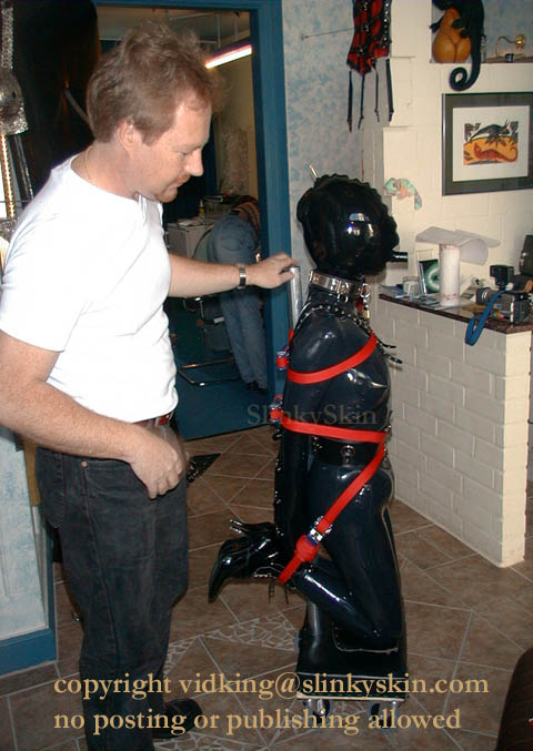 Vidking Admiring his Rubber Pet